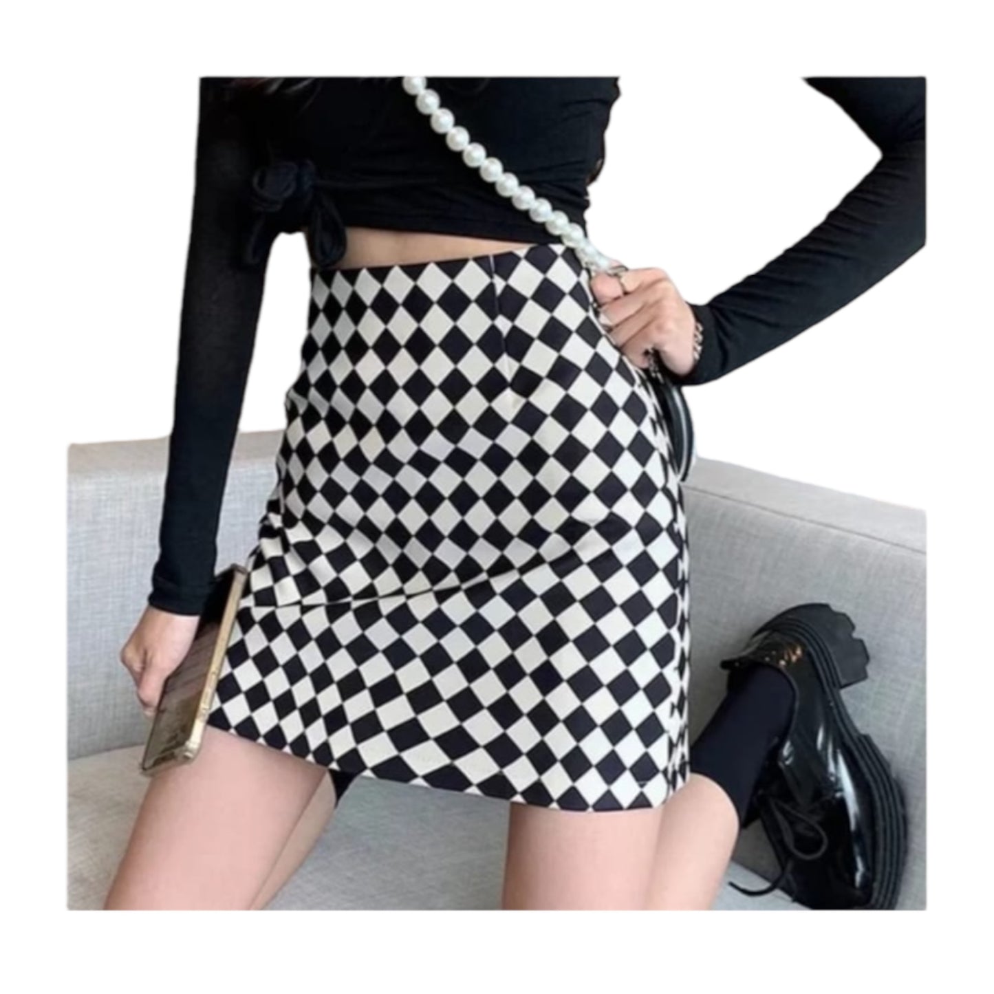 Black and White Skirt