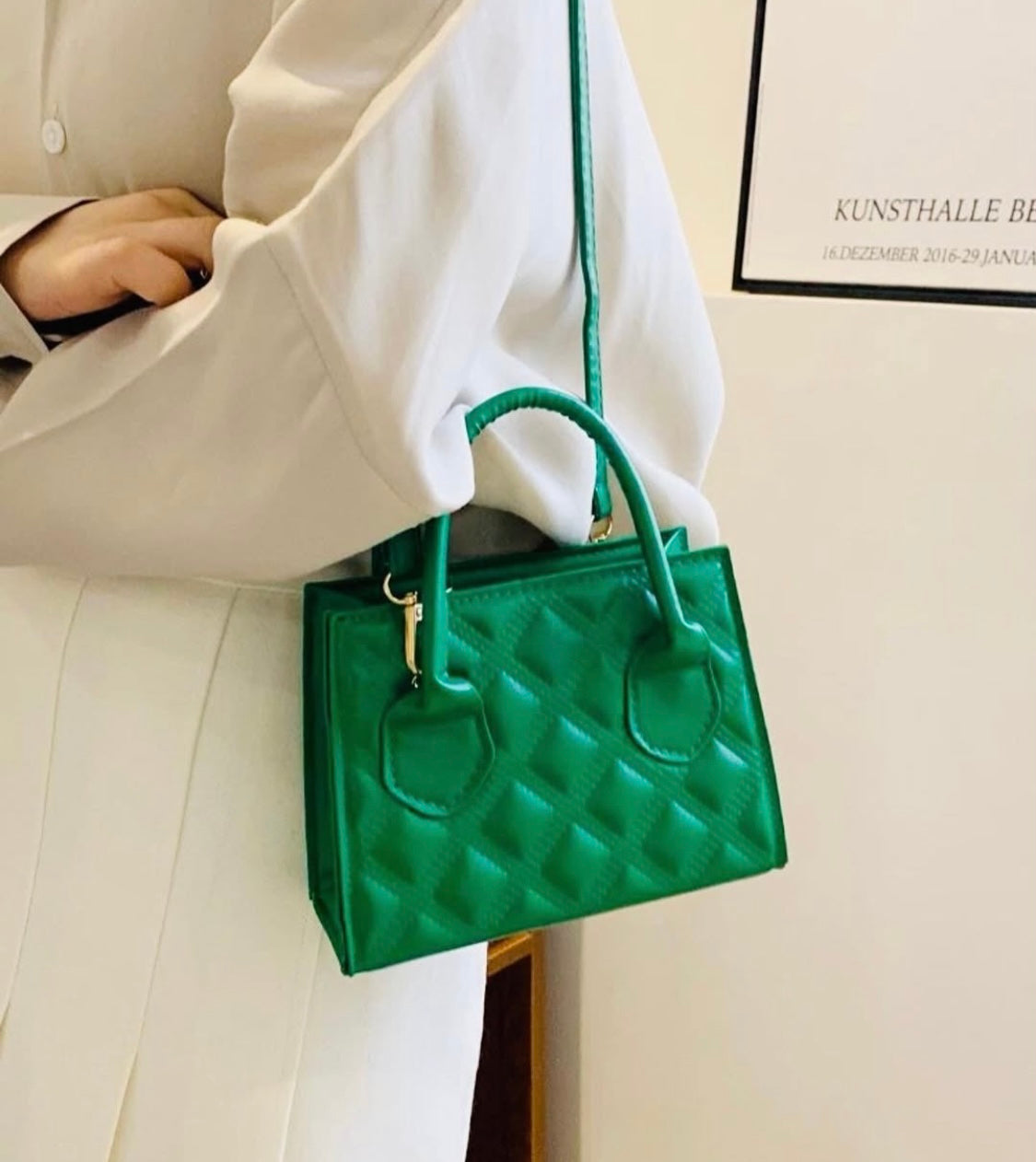 Emerald Quilted Bag