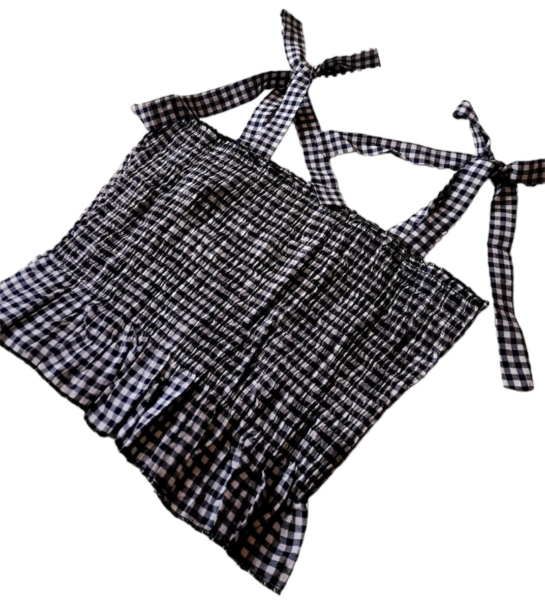 Ladies Black And White Crop Top