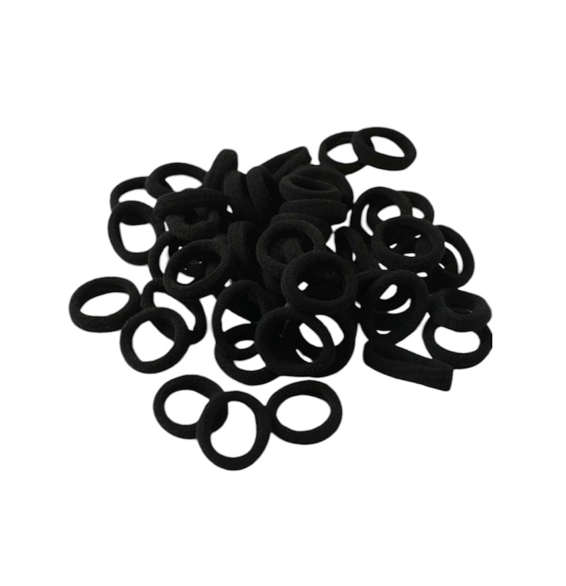 Black mini hair ties